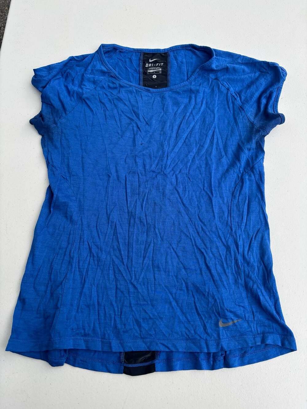 Nike Dri-Fit Athletic T-Shirt Small Blue Short Sleeve Running Shirt